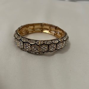 Gold and black bracelet